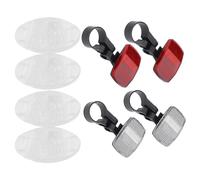 Bicycle-Front Posteriore Raggi Riflettore Set Bicicletta Attenzione & Staffe New