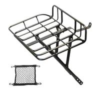 Bicycle Front Rack - High Strength Alloy Bracket | Cargo and Luggage Touring Carrier Rack for Road Bikes | for Cycling Touring Delivery Travel Backpack Grocery Basket Handbags