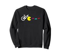 Bicycle Gaming I Vintage Retro Gamer Biker Felpa