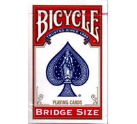 Bicycle Mazzo di 52 Carte: Rosso Bridge, Formato Classico, Per Adolescenti e Adulti