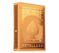 Bicycle Metalluxe Orange Playing Cards - Premium Metal Foil Finish - Poker Size
