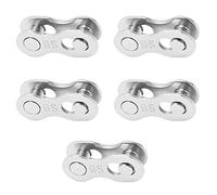 Bicycle Missing Link Bike Chain Link 11 Velocità Link Quick Master Link Rused Hust Resistente in acciaio Ricevita rapida Installazione per mountain Bike 5 coppie (9 velocità)