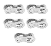 Bicycle Missing Link Bike Chain Link 11 Velocità Link Quick Master Link Rused Hust Resistente in acciaio Ricevita rapida Installazione per mountain Bike 5 coppie (11 velocità)