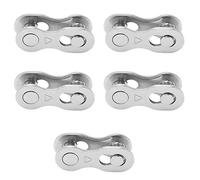 Bicycle Missing Link Bike Chain Link 11 Velocità Link Quick Master Link Rused Hust Resistente in acciaio Ricevita rapida Installazione per mountain Bike 5 coppie (Speed 6/7/8)