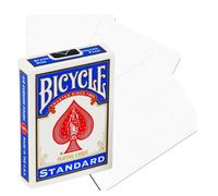 BICYCLE No Face No Back Blank All White Magic Tricks Cards Deck USPCC Nuovo