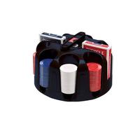 Bicycle Porta Gettoni Poker Casino Girevole Con Maniglia, 200 X, 2 Mazzi