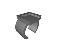 Bicycle Seatpost Light Mount - Universal Clip-on Bracket for 27mm Posts