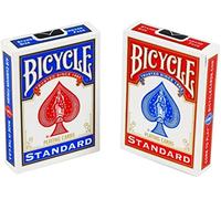 Bicycle Unisex rosso blu carte da gioco standard viso (2 confezioni), 88 x 63 mm
