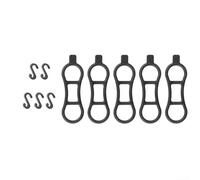 Bicycle Utility Un pacchetto completo di 510 pezzi di legami flessibili in silicone per accessori (A 5pcs)