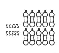 Bicycle Utility Un pacchetto completo di 510 pezzi di legami flessibili in silicone per accessori (A 10pcs)