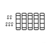 Bicycle Utility Un pacchetto completo di 510 pezzi di legami flessibili in silicone per accessori (C 5pcs)