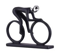 Bicycler Cyclist Statue, Bicycle Athlete Sculpture, Bicycle Rider Statue, Bike Racer Rider Figurine, Office Living Room Decor (A)