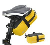 Bicycles Saddle Bag Under Seat - Easy Install & Remove | Lightweight Cycling Seat Pack For Mountain Bikes | Waterproof Tool Storage Pack For Riding, Oxford Cloth 18x9x7.5cm 135g With Adhesive