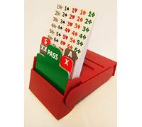 Bid Pal Bridge Bidding Box - Set di 4 scatole per offerte, colore: Rosso