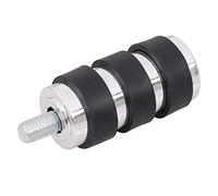 Bid4ze Chrome Anti-Vibe Split Gomma Del Piedino Del Cambio Peg Toe Shifter Peg Per Harley Tutti I Modelli Sportster Dyna Fat Boy Softail Touring