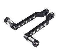 Bid4ze CNC Tacco Punta Del Cambio Leva Con Zigrinato Shifter Piedino Per Harley Electra Glide Fatboy Road Glide Re Softail Street Glide Nero