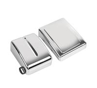 BID4ZE Copri batteria Chrome per Harley Dyna Fat Bob/Street Bob/Super Glide/Wide Glide 2006-2017