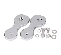 BID4ZE Moto Chrome metallo Specchio staffe Kit adattatore compatibile con Harley Touring Electra Glide Ultra Classic FLHTCU Road Glide EFI FLTR Road King FLHR Street Glide FLHX 2004-2023