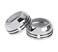 Bid4ze - Set di copristivali per forcella da 49 mm, cromati, per Harley Dyna Super Glide FXD Low Rider FXDWG VRSC 2006-2017
