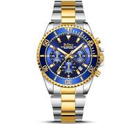 BIDEN Orologio Analogico al Quarzo Giapponese Uomo con Cinturino in Acciaio Inossidabile 163_SML