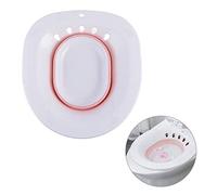 Bidet Bidet Pieghevole Plastica Seduta Riduttore per WC Capacità di Lavaggio Adatto per adulti da posizionare sul bordo del WC (circa 39 x 36 x 12 cm.