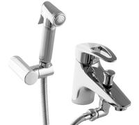 Bidet con miscelatore PaulGurkes per doccia intima, doccetta in cromo