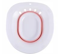 Bidet da Bagno Pieghevole per Maternità e Anziani, Bianco PP Tpr | Igiene Quotidiana e Sollievo Anti Svenimento, Design Liscio Bordo Smussato, Comodo per Uso Seduto