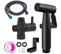 Bidet doccetta a mano in acciaio inox, spruzzatore per WC, bidet, doccetta musulmana, in acciaio inox, per doccia e pannolini, kit con dispenser per rubinetto, tubo e WC a gancio, supporto da parete