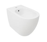 Bidet Filo Muro Infinity Bianco Lucido, Made in Italy - Sanitari Bagno Filomuro Moderni a Terra, Design Elegante e Raffinato - Facile Installazione, Alta Qualità e Comfort (Bidet, Bianco Opaco)