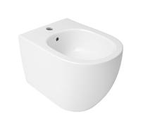 Bidet Filo Muro Infinity Bianco Lucido, Made in Italy - Sanitari Bagno Filomuro Moderni a Terra, Design Elegante e Raffinato - Facile Installazione, Alta Qualità e Comfort (Bidet, Bianco Lucido)