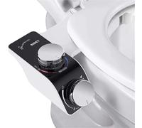 Bidet for WC con doppi ugelli, spruzzatore regolabile, lavaggio autopulente, non elettrico, for lavaggio posteriore o femminile, igienizzante(G1/2)