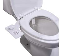 Bidet for WC, Doccia, Bidet ultrasottile, Attacco for sedile WC, Spruzzatore for bidet non elettrico, Doppi ugelli, Lavaggio frontale e posteriore(3-8 FR ES NL Europe)