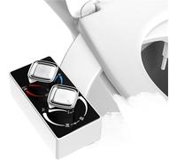 Bidet for WC non elettrico, acqua calda, fredda e tiepida, attacco for sedile, spruzzatore, copertura autopulente, doppio ugello(1-2 Asia AU RU BR CL)