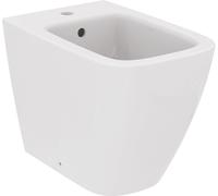 Ideal Standard - i.life B, Bidet a terra filoparete, Con foro per la rubinetteria, Con foro troppopieno, Bianco