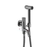 Bidet - Kit spruzzatore per WC, doccetta con tubo flessibile e supporto | Kit spruzzatore per bidet regolabile per WC, facile installazione, doccia a mano igienica con tubo flessibile e supporto a
