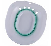 Bidet Pieghevole per Perineale in Tpr e Pp, Bianco | Donne Adulte e Dopo Parto, Lavaggio Acqua Tiepida, Salvaspazio, Verde, Uso Wc