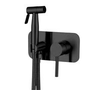 Bidet portatile in acciaio inossidabile senza piombo, set di bidet portatili, doccia calda e fredda, kit for doccia a getto Shattaf nero(8-24W 2pcs)