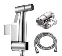 Bidet Portatile Kit Acciaio Inossidabile WC Doccia con Deviatore 2 Vie, Tubo 1,5m e Supporto Doccetta