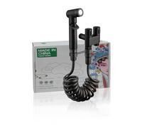 Bidet Portatile Kit, Doccetta per Bidet, Tubo Telescopico 2m E Doppia Valvola Di Controllo Spruzzo, Doccino per Lavandino, Idroscopino WC Doccino Anale Bagno Degli Animali Domestici (Black-T)