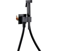 Bidet portatile manuale, Bidet portatile e spruzzatore for pannolini in tessuto for WC, montaggio a parete, acqua calda fredda, nero