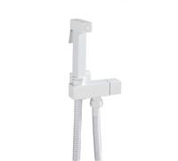 Bidet portatile manuale, Spruzzatore for bidet portatile for pannolini in tessuto for WC, kit da parete in ottone bianco(B)