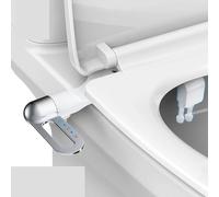 Bidet sottile, attacco for sedile WC, ugello doppio non elettrico, pressione 'acqua regolabile, spruzzatore for il culo, accessori for il bagno(7-8 North America)