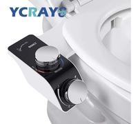 Bidet WC Non Elettrico Autopulente Miscelatore Acqua Calda/Fredda Doppio Ugello