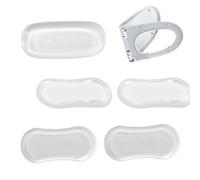 Bidet-WC-Sitzaufsatz - Transparenter WC-Deckelpuffer | Geräuschdämpfender Bidet-Aufsatz Mit Starker Haftung, 5-teiliges Ersatzteilset Für WC-Sitze, Geeignet Für Zuhause, Hotel Und Krankenhaus