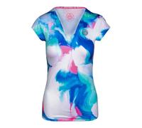 BIDI BADU Bella 2.0 Tech V-Neck Maglietta Donna in turchese, Taglia: XS