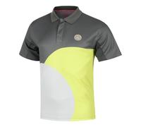 BIDI BADU Bubble Polo Uomini - Grigio, Giallo Limone, Taglia: XL