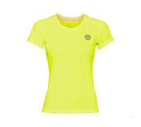 BIDI BADU Calla Tech Roundneck Maglietta Ragazze in giallo neon