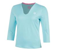 BIDI BADU Crew 2.0 V-Neck Manica lunga Donna-turchese in turchese