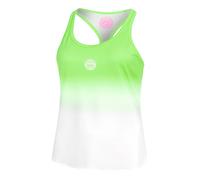 BIDI BADU Crew Gradiant Canottiera Donna - Verde Neon, Bianco