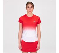 BIDI BADU Crew Gradiant Maglietta Donna - Rosso, Bianco